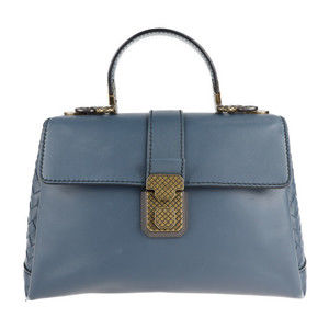 Bottega Veneta Piazza Small Blue Handbag